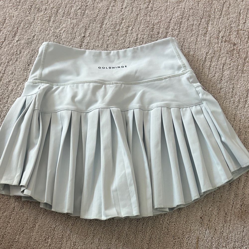 Goldhinge Light Gray Mini Skirt